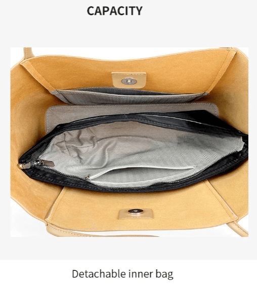 Genuine Leather Tote Bag – Women’s Work & Daily Bag - Image 9